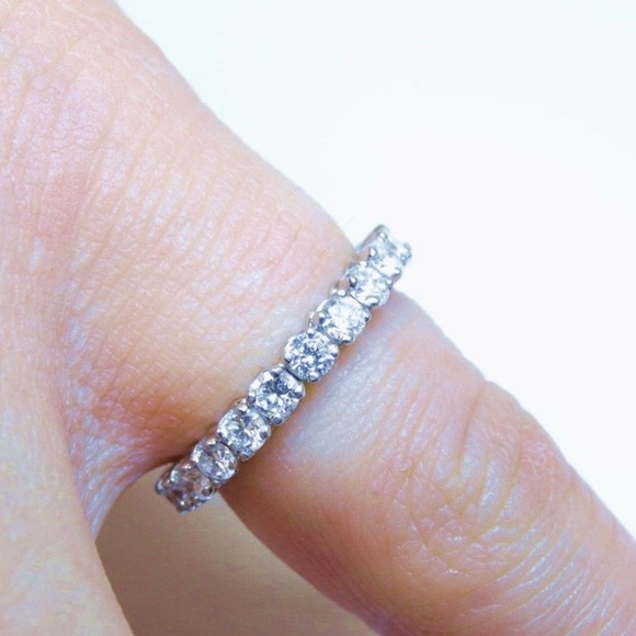 Cartier Platinum Diamond Wedding Eternity Band - Picture 7 of 7